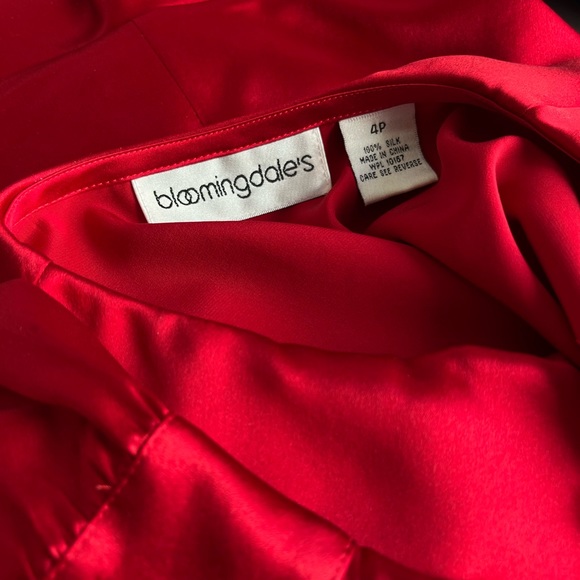 Ruffled 100% Silk Button-Front Long Sleeve Top - Picture 3 of 5